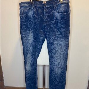 PRPS 'Demon' Selvedge Graphic Print Straight-Skinny Denim Jeans (38W x 34L)